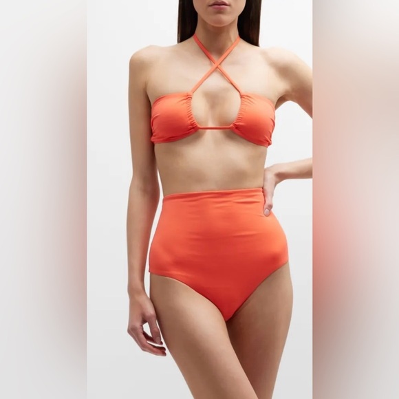 BONDI BORN Anna bikini top and Lani High-Waisted Bikini Bottoms - Picture 4 of 7